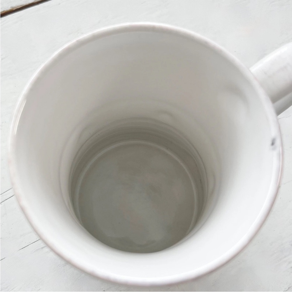 1 Juliska Berry & Thread Whitewash Ceramic Handled Cup Mug Coffee Stoneware Tea - Picture 8 of 8